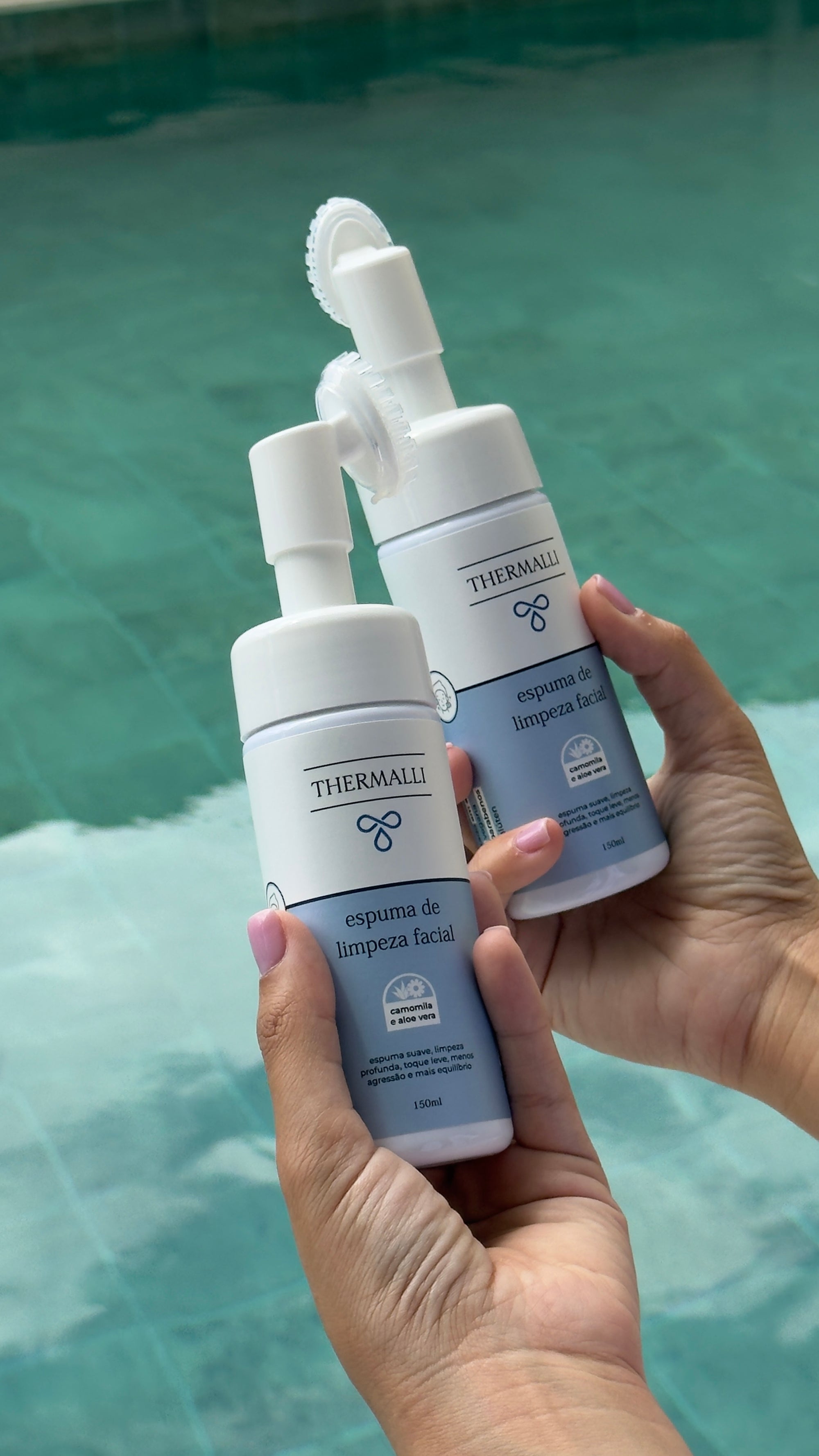 Kit Pele dos Sonhos Thermalli - 1 água thermal 150ml + 1 argila azul 60g + Espuma de limpeza facial 150ml