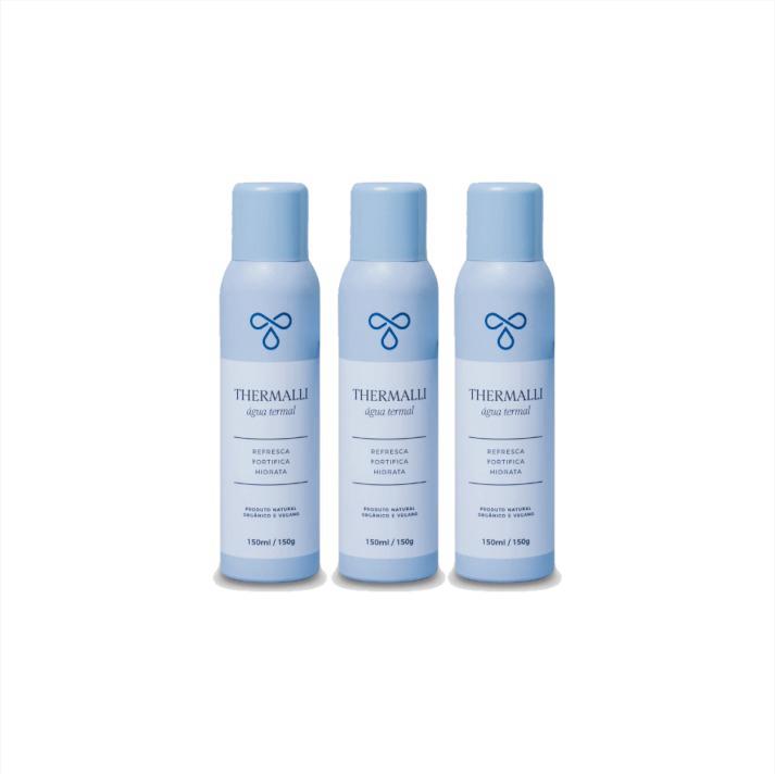 Kit Verão - 3 Águas Termais 150ml - Thermalli